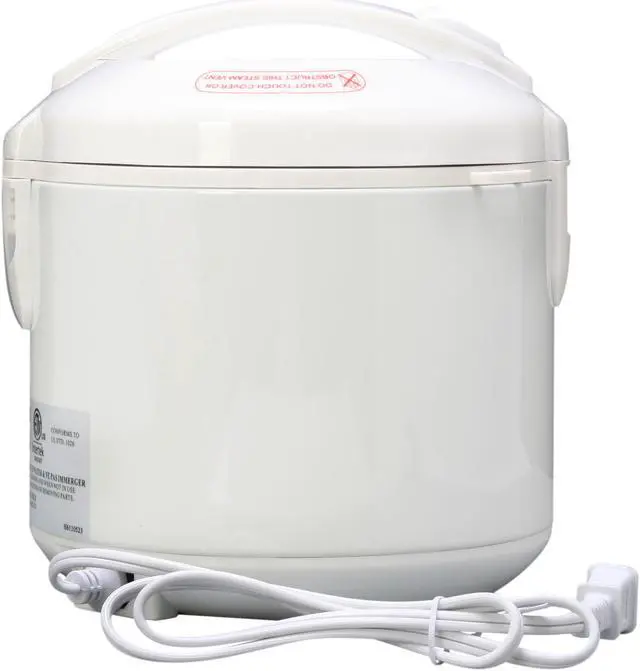 Alt view image 4 of 12 - AROMA ARC-914S 8-Cup (Cooked) Cool-Touch Rice Cooker and Food Steamer, White