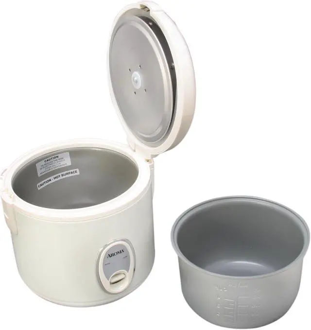 Alt view image 6 of 12 - AROMA ARC-914S 8-Cup (Cooked) Cool-Touch Rice Cooker and Food Steamer, White