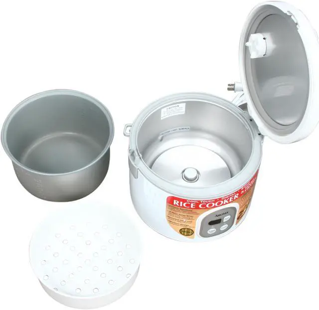 Alt view image 5 of 6 - AROMA ARC-838TC White Cool-Touch Rice Cooker