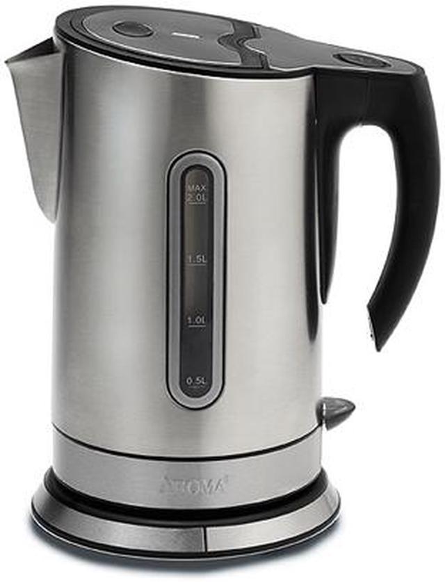 AROMA AWK-116SB Stainless-Steel 2-Liter Electric Water Kettle 