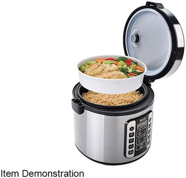 Alt view image 4 of 4 - AROMA ARC1020SB Silver 20-Cup Rice Cooker Steamer