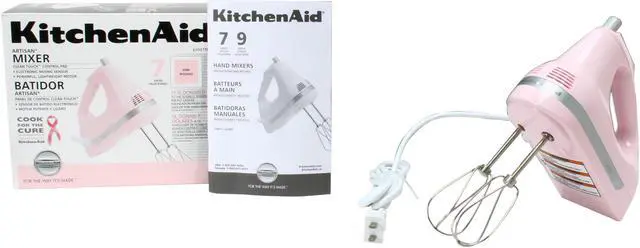 Alt view image 5 of 5 - KitchenAid KHM7TPK Ultra Power Plus 7-Speed Hand Mixer Pink