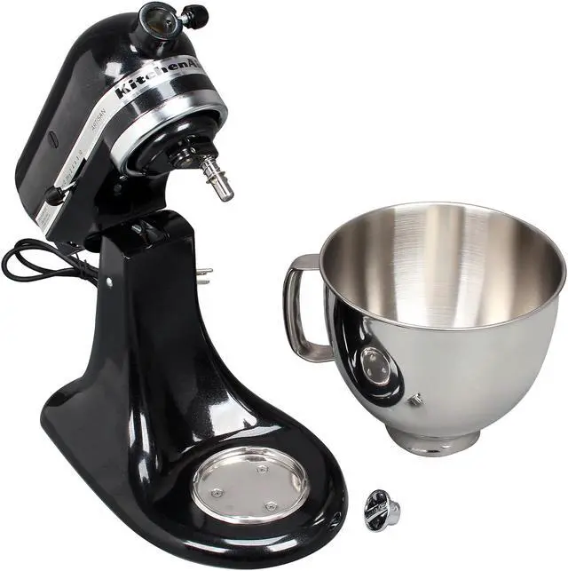 Alt view image 5 of 7 - KitchenAid KSM150PSCV Artisan Tilt-Head 5-Quart Stand Mixer Caviar