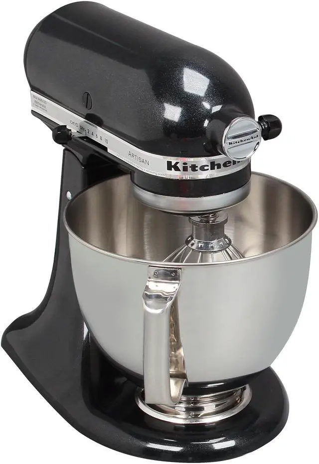Alt view image 6 of 7 - KitchenAid KSM150PSCV Artisan Tilt-Head 5-Quart Stand Mixer Caviar