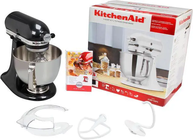 Alt view image 7 of 7 - KitchenAid KSM150PSCV Artisan Tilt-Head 5-Quart Stand Mixer Caviar