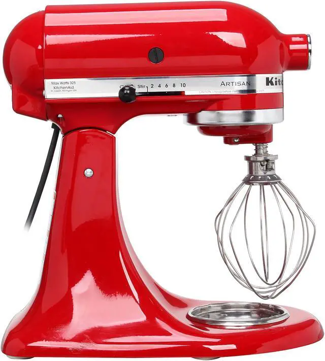 Alt view image 3 of 6 - KitchenAid KSM150PSER Artisan Stand Mixer with Pouring Shield, 5 Quarts, Empire Red