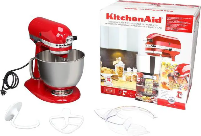 Alt view image 6 of 6 - KitchenAid KSM150PSER Artisan Stand Mixer with Pouring Shield, 5 Quarts, Empire Red
