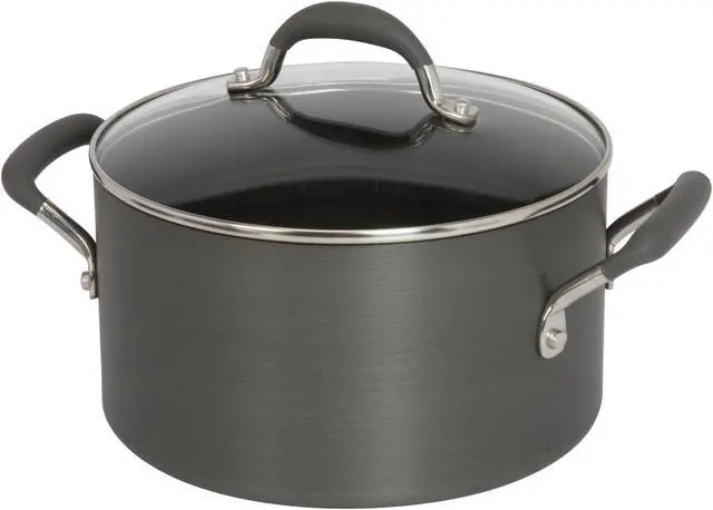 Alt view image 3 of 13 - KitchenAid Gourmet Essentials Nonstick Hard-Anodized 10-Piece Cookware Set