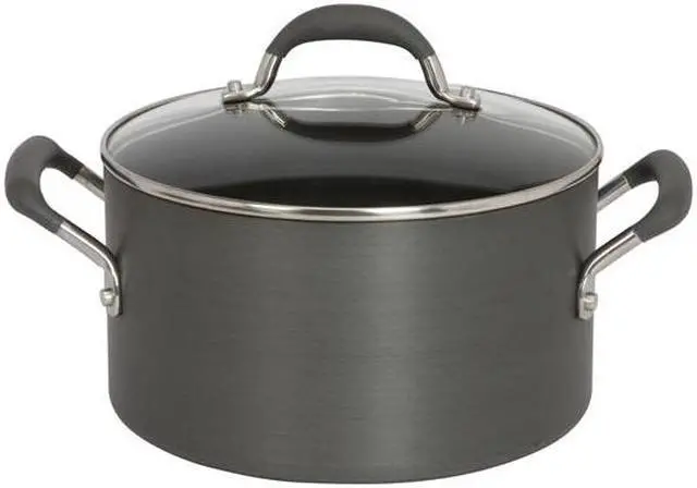 Alt view image 4 of 13 - KitchenAid Gourmet Essentials Nonstick Hard-Anodized 10-Piece Cookware Set