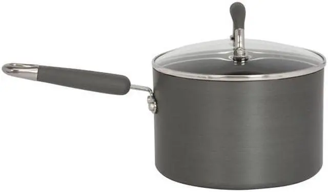 Alt view image 6 of 13 - KitchenAid Gourmet Essentials Nonstick Hard-Anodized 10-Piece Cookware Set