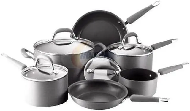 Main image of KitchenAid Gourmet Essentials Nonstick Hard-Anodized 10-Piece Cookware Set
