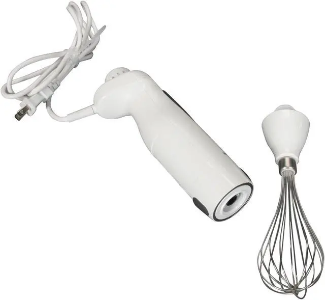 Alt view image 4 of 5 - KitchenAid KHB300WH White Immersion Blender w/Attachments