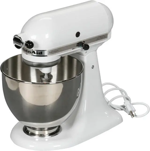 Alt view image 2 of 8 - KitchenAid KSM150PSWH Artisan Stand Mixer with Pouring Shield, 5 Quarts, White