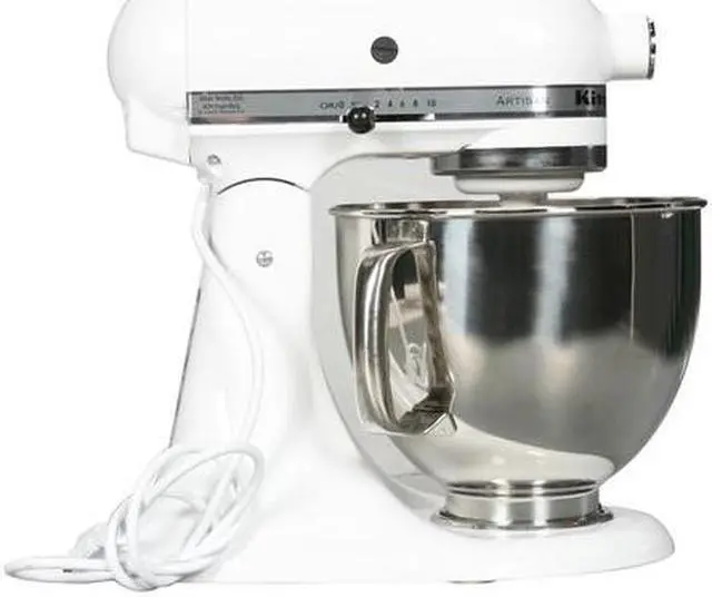 Alt view image 4 of 8 - KitchenAid KSM150PSWH Artisan Stand Mixer with Pouring Shield, 5 Quarts, White