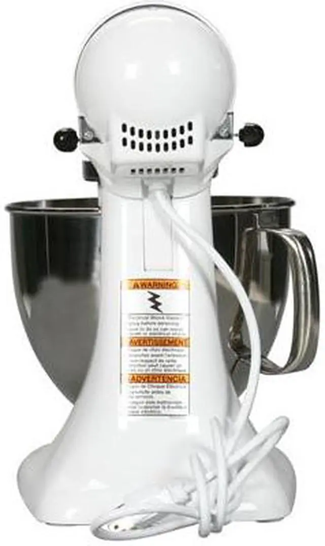 Alt view image 5 of 8 - KitchenAid KSM150PSWH Artisan Stand Mixer with Pouring Shield, 5 Quarts, White