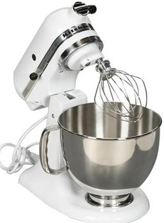 Alt view image 6 of 8 - KitchenAid KSM150PSWH Artisan Stand Mixer with Pouring Shield, 5 Quarts, White