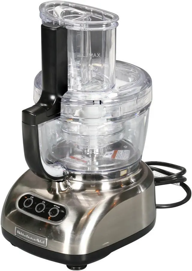 Alt view image 2 of 7 - KitchenAid KFPM770NK Brushed Nickel 12-Cup Food Processor