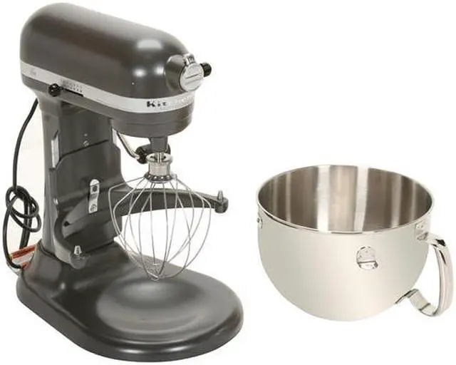 Alt view image 6 of 7 - KitchenAid KP26M1XDP Professional 600 6 Quart Stand Mixer Dark Pewter