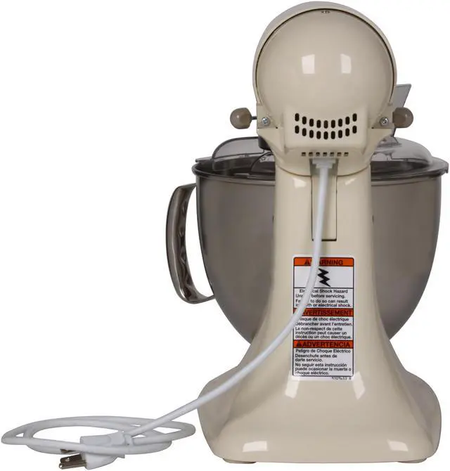 Alt view image 4 of 7 - KitchenAid KSM150PSAC Artisan Series 5-Quart Tilt-Head Stand Mixer Almond Cream