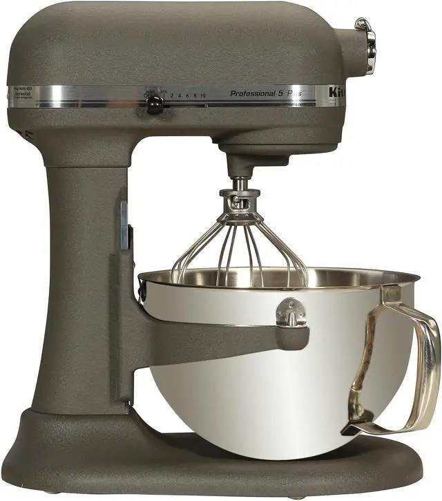 Alt view image 3 of 7 - KitchenAid KV25GOXGR Professional 5 Plus Series Stand Mixer Imperial Grey