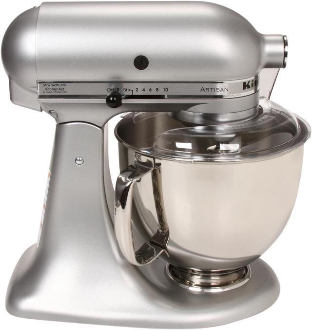 KitchenAid KSM150PSSM Artisan Series 5Qt Stand Mixer with Pouring Shield  Silver