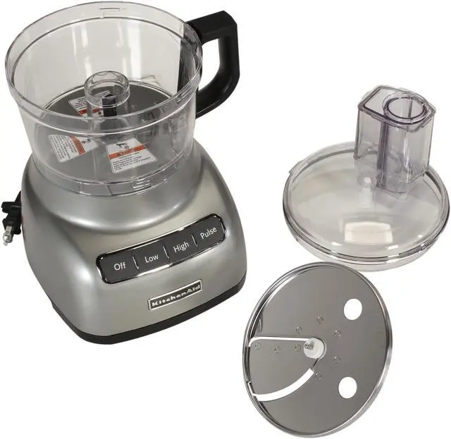 Alt view image 5 of 7 - KitchenAid KFP0711CU Contour Silver 7-Cup Food Processor 3 Speeds