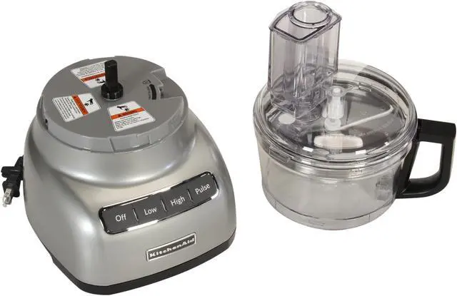 Alt view image 6 of 7 - KitchenAid KFP0711CU Contour Silver 7-Cup Food Processor 3 Speeds