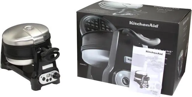 Alt view image 7 of 7 - KitchenAid KPWB1000B Onyx Black Pro Line Series Waffle Baker