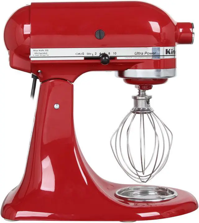 Alt view image 3 of 7 - KitchenAid KSM95ER Ultra Power Tilt-Head 4 ½ Quarts Stand Mixer Empire Red