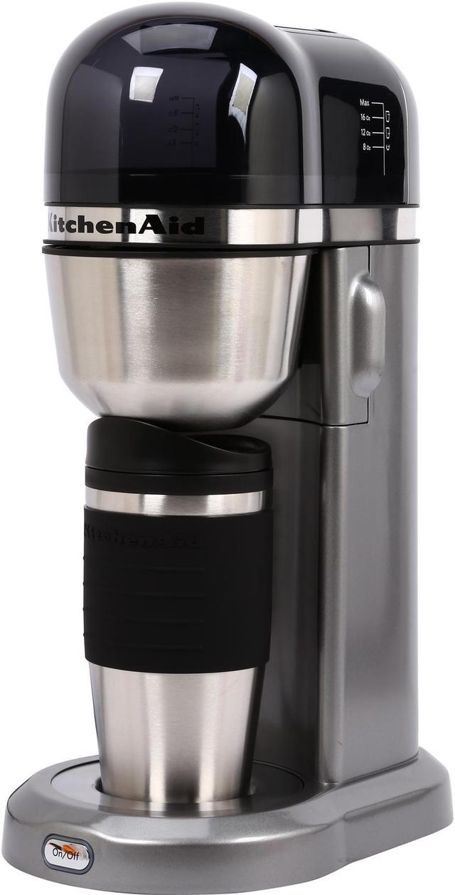 KitchenAid KCM0402ACS 4-Cup Personal Coffee Maker with Multifunctional  Thermal Mug - Cocoa Silver - Bed Bath & Beyond - 11372008