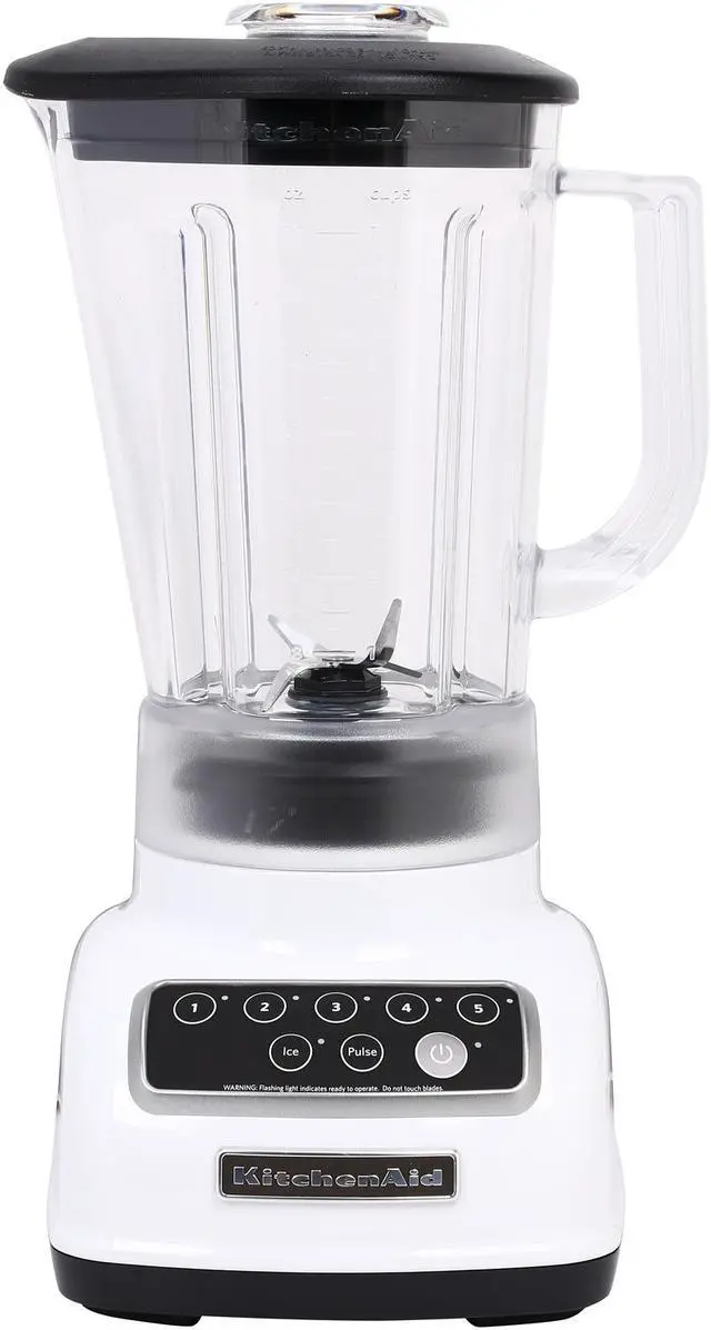 Alt view image 2 of 7 - KitchenAid Die Cast Metal Base 5-Speed 56 oz. Blender White KSB1570WH