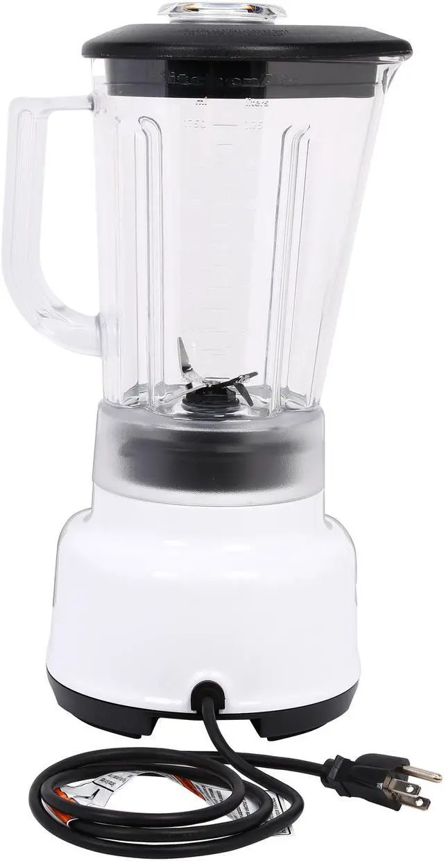 Alt view image 4 of 7 - KitchenAid Die Cast Metal Base 5-Speed 56 oz. Blender White KSB1570WH