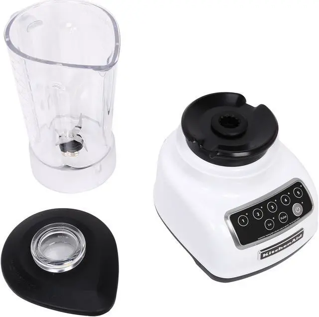 Alt view image 6 of 7 - KitchenAid Die Cast Metal Base 5-Speed 56 oz. Blender White KSB1570WH