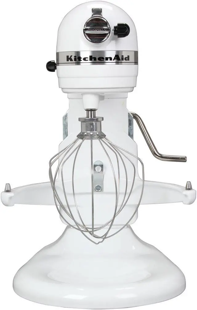 Alt view image 2 of 6 - KitchenAid KV25MEXWH Professional 550 Plus 5.5 Qt. Stand Mixer, Bowl Lift White