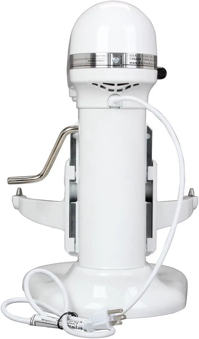 Alt view image 4 of 6 - KitchenAid KV25MEXWH Professional 550 Plus 5.5 Qt. Stand Mixer, Bowl Lift White