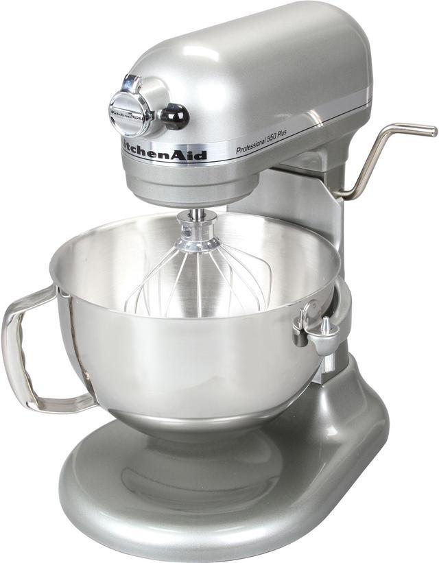 KitchenAid Commercial Stand Mixer w 5qt Silver Bowl White EXCELLENT MINT  KSMC50S