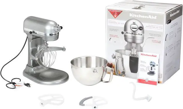Alt view image 6 of 6 - KitchenAid KV25MEXCU Professional 550 Plus 5.5 Qt. Stand Mixer, Bowl Lift Contour Silver