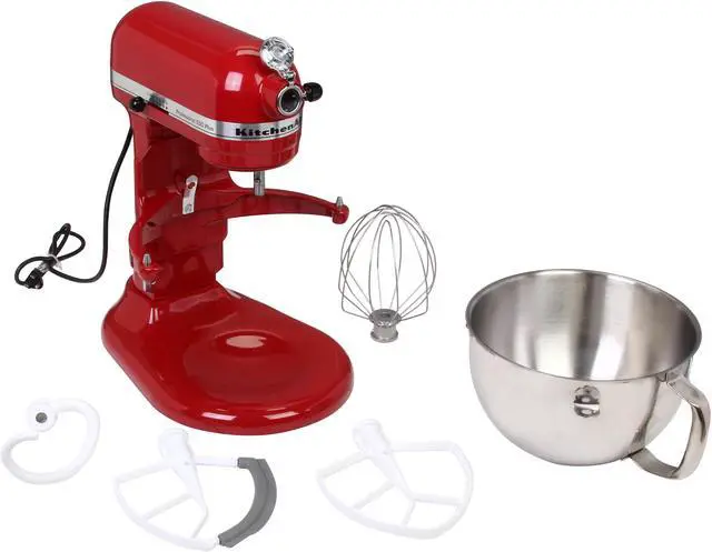 Alt view image 5 of 6 - KitchenAid KV25MEXER Professional 550 Plus 5.5 Qt. Stand Mixer, Bowl Lift Empire Red