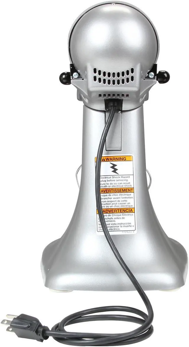 Alt view image 4 of 7 - KitchenAid KSM75SL Classic Plus Series 4.5-Quart Tilt-Head Stand Mixer Silver