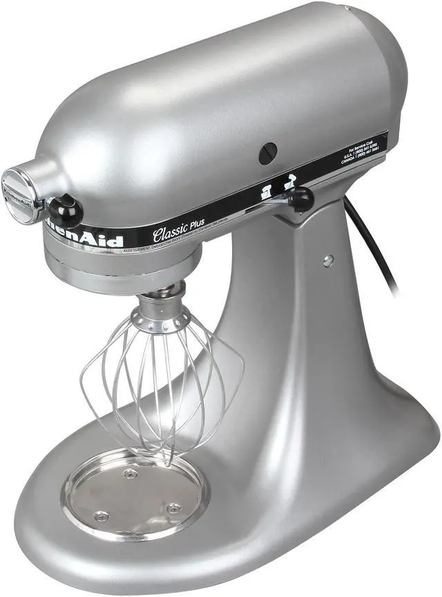 Alt view image 5 of 7 - KitchenAid KSM75SL Classic Plus Series 4.5-Quart Tilt-Head Stand Mixer Silver