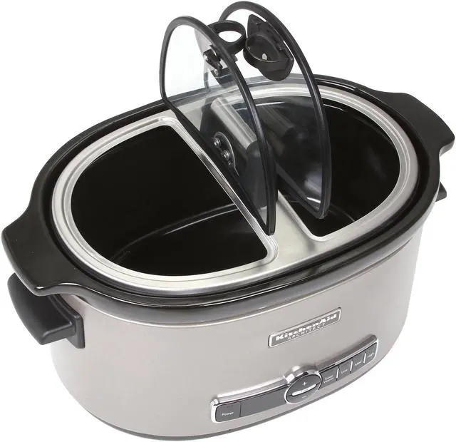 Alt view image 5 of 7 - KitchenAid KSC6222ACS COCOA SILVER 6 Qt. Architect Series 6-Quart (5.7L) Slow Cooker with Easy Serve Lid with 4 temperature settings