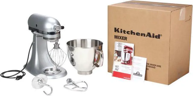 Alt view image 7 of 7 - KitchenAid KSM85PBSM 4.5-Quart Tilt-Head Stand Mixer Silver Metallic