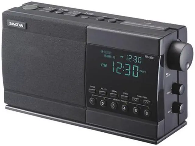 Main image of Sangean AM/FM Digital Alarm Clock Base Unit RS-330