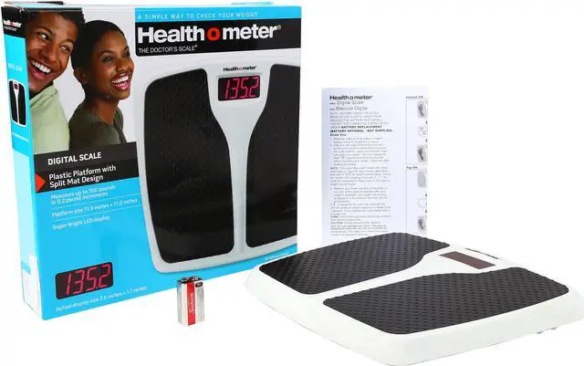 Alt view image 7 of 7 - Health o meter HDR743DQ-41 LED Split Mat Bath Scale