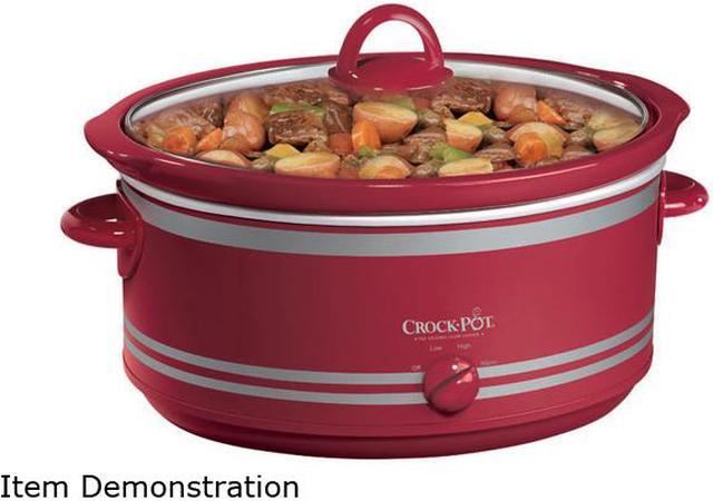 Crock-Pot 6 Quart Slow Cooker Red with Travel Strap