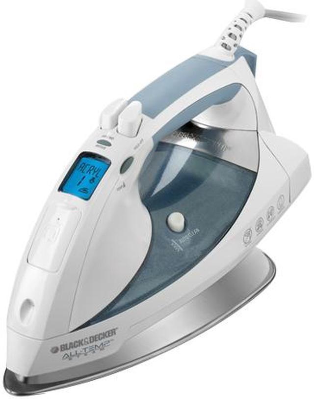 Black Decker D6000 All Temp Steam Digital Iron White Newegg