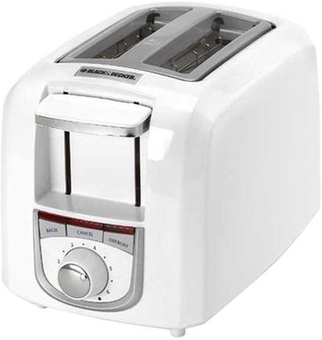 Black Decker T3500 White Toast It All Plus 2 Slice Toaster