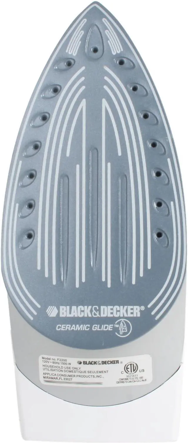 Alt view image 4 of 6 - Black & Decker F2200 Steam Advantage Iron White