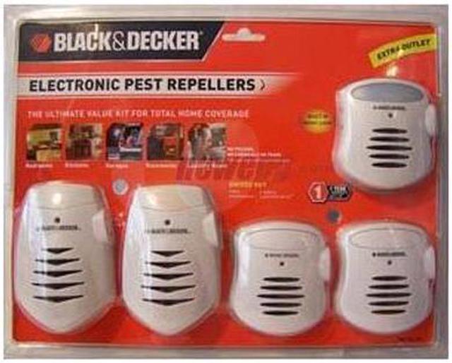 Black & Decker EW406-5P Ultrasonic Pest Repeller, White : : DIY &  Tools