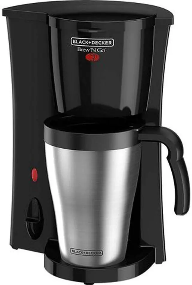 Main image of Black & Decker DCM18 Black Brew 'n Go Personal Coffeemaker with Travel Mug